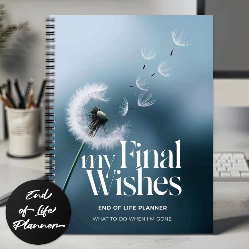 TEMU 1 Upgraded End-of-life Planner Spiral Notebook - A Guided Workbook For Will Preparation, Funeral Arrangements, And - Mixed Colors, Paper