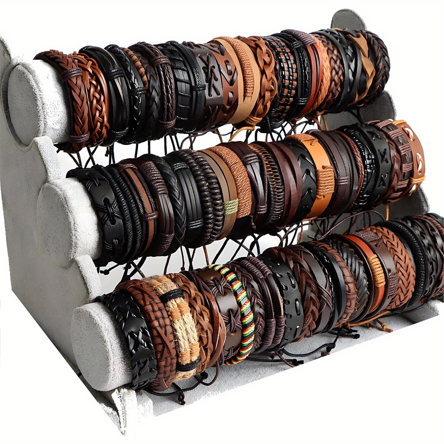 TEMU Random Shipment 26pcs Vintage Adjustable Bracelet, Diy Braided Bracelet, Mixed Gender Style, Cuff Bracelet, Party Gift