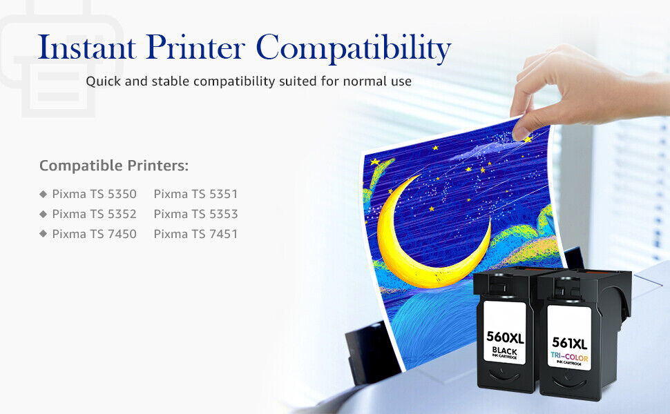 Cartouches D'encre Compatibles Canon PG560 + CL561 XL - Lot 2, Multicouleurs, Neuf