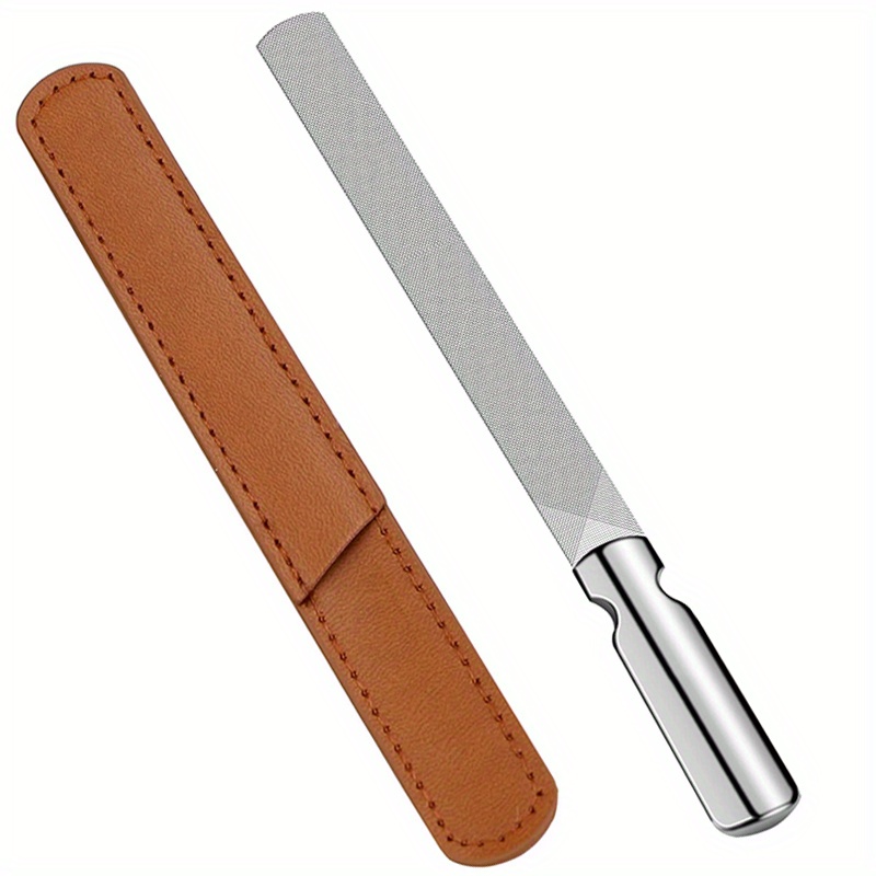 Professional Double-sided Stainless Steel Nail Files For Men And Women, Suitable For Heavy-duty, Reusable Nail Care For Natural Nails, Perfect For Or Travel
