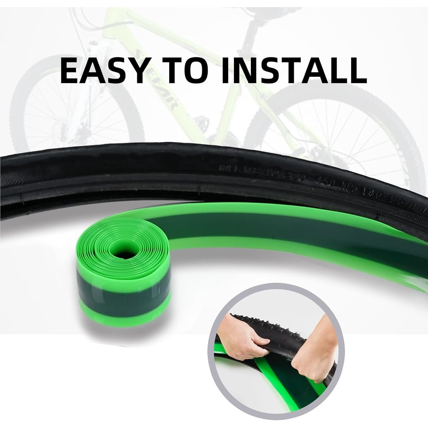 4pcs bike tire liners puncture proof tire tape bicycle inner