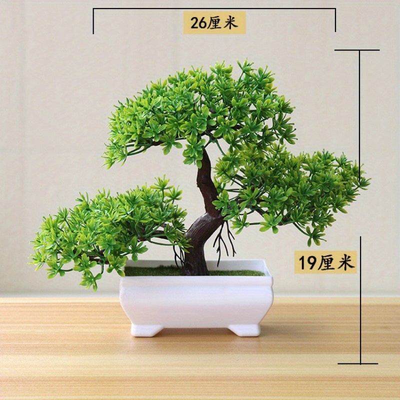 TEMU Artificial Plant Potted Bonsai Small Tree Potted Decorations Home Party Garden Decor