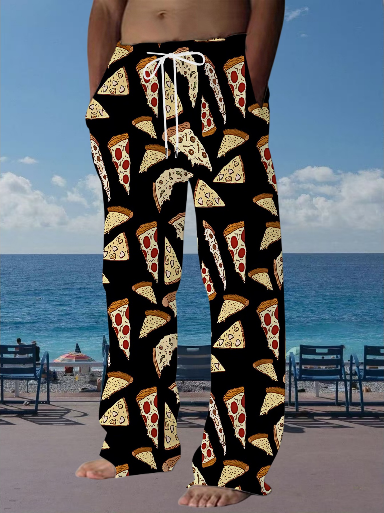 pizza pants sold on Temu United States