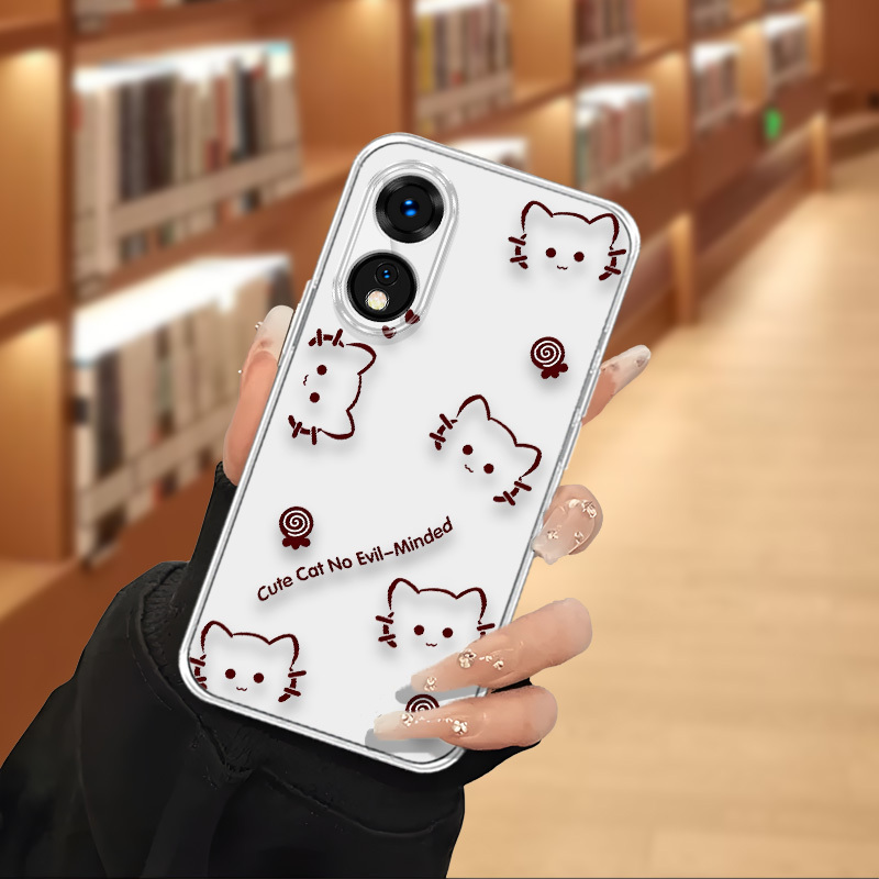 TEMU A Transparent Phone Case Suitable For Oppo A98/a79 5g/a78 4g/a74 5g/a58 4g/a57s/a57 4g/a38/a17/a16/a15s/a15, Stylish, Beautiful, Unique, A Gift, Printed Soft Phone Cover - Ec2812