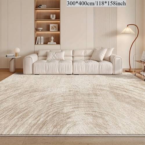 xxl size velvet at 830g per luxurious washable area rug soft plush beige and white living room bedroom or office decor and lightweight home accent mat