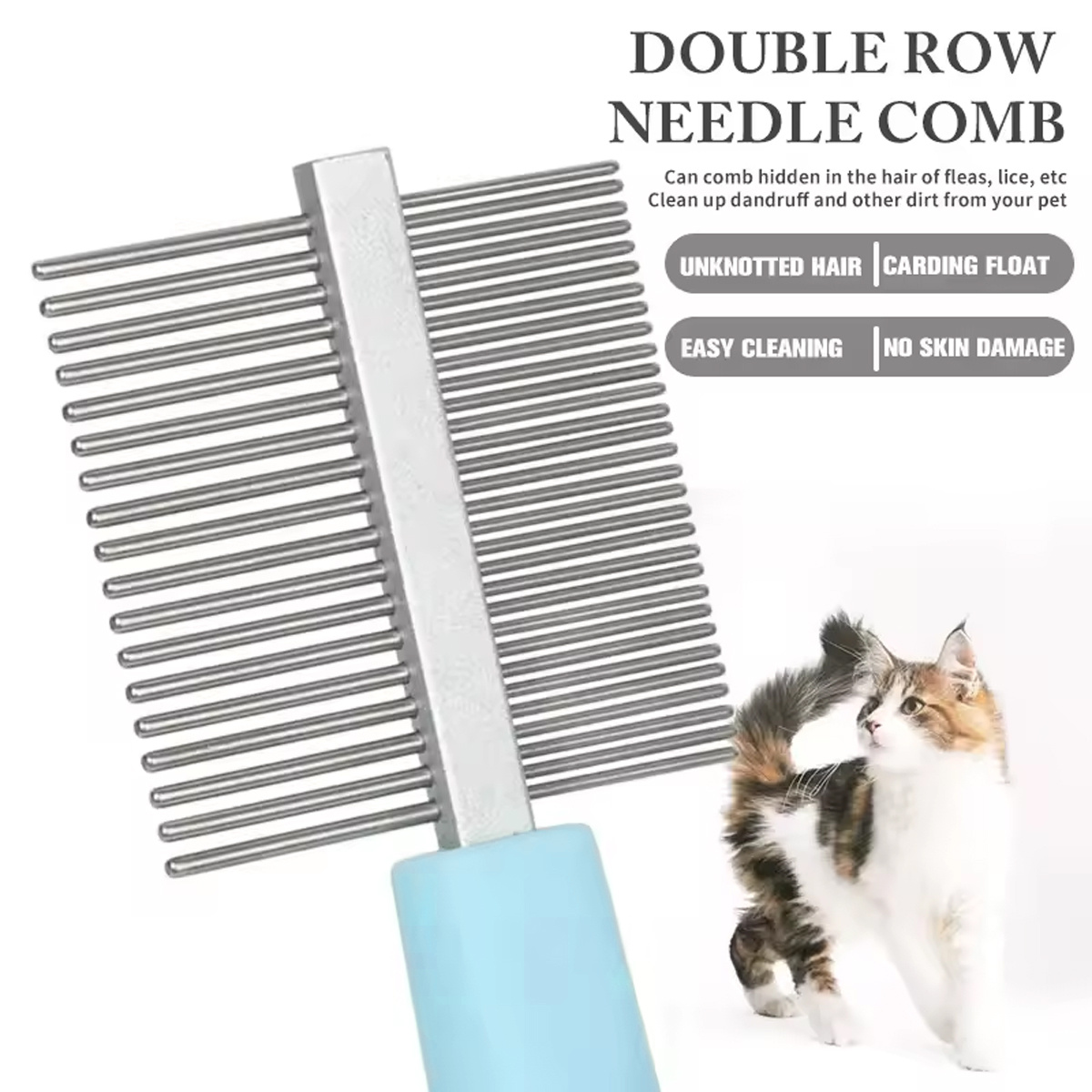 Essential Grooming Set for Small Pets Including a Comb, Brush, And Nail Clippers for Cats And Dogs