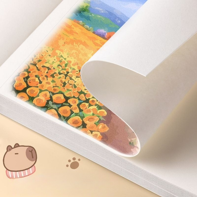Capybara A4 Blank Sketchbook, Art Drawing Book