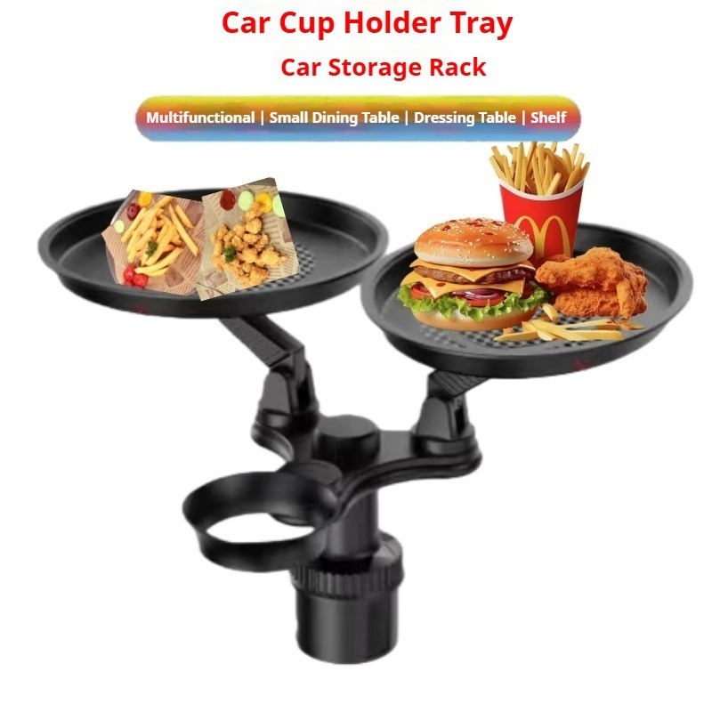 TEMU 2025 Upgraded Third-generation Car Tray Bracket, Adjustable Multifunctional Dining Table Water Rack, Abs Material, Smooth And Vibration Free Driving, A Wonderful .