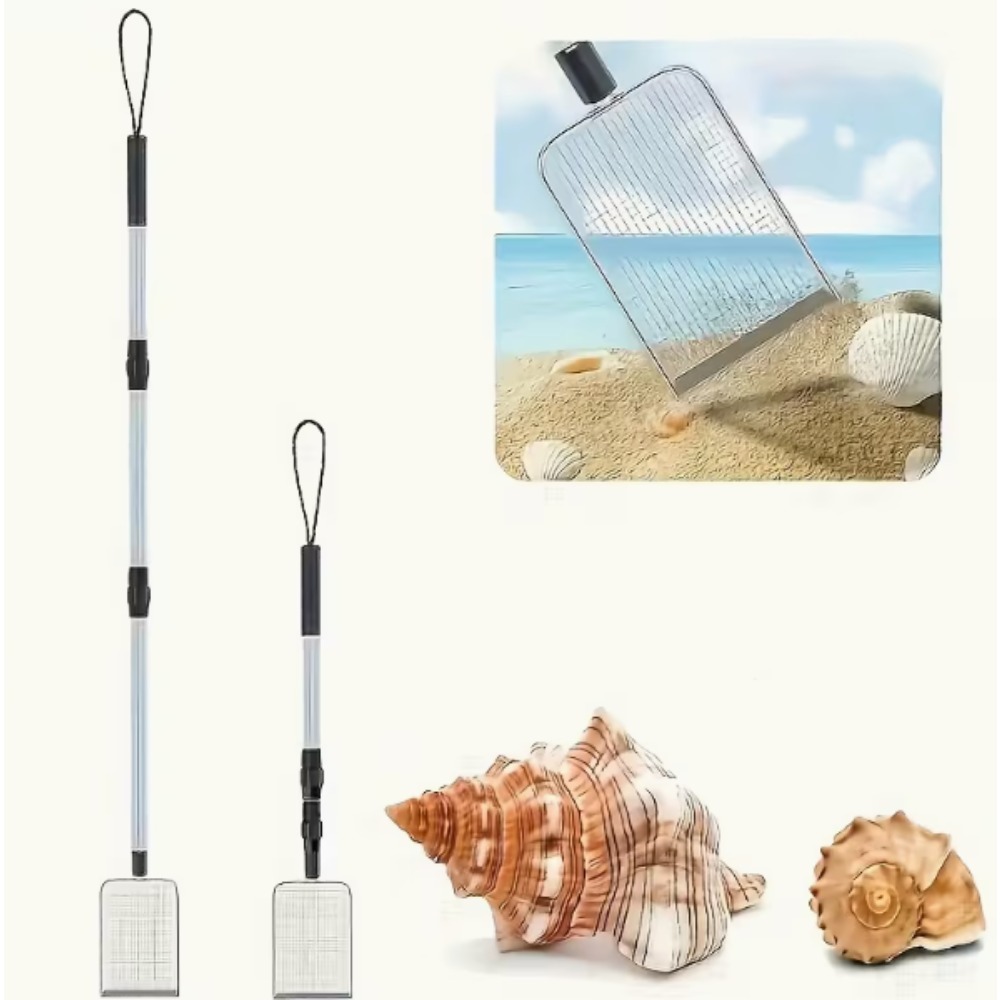 Image of 2 Pack Adjustable Telescopic Shovel Pet Cat Poop Cleaner Multifunctional Outdoor Beach Digging Spade
