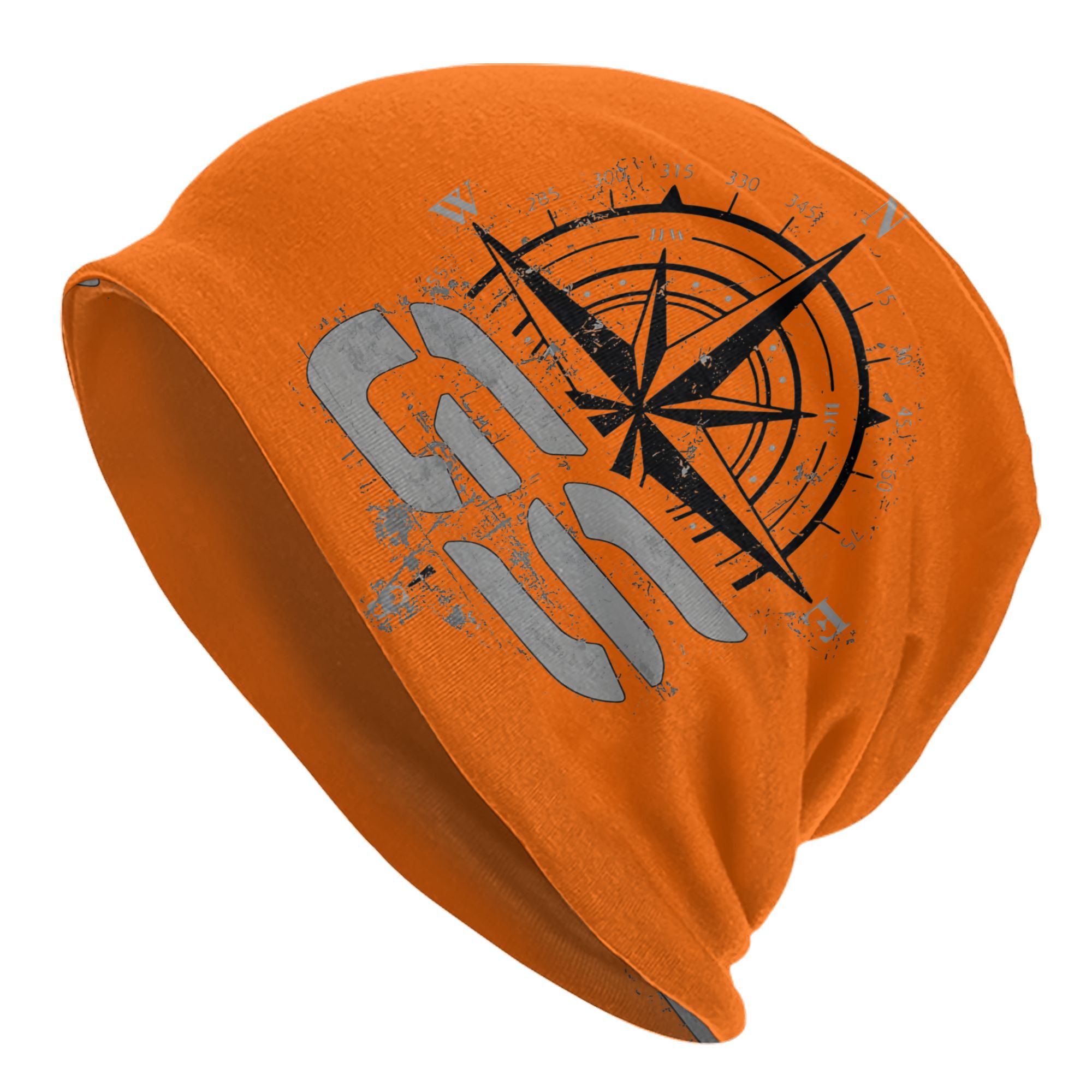 TEMU Men's & Women's Unisex Skullies Beanie Cap - Gs Compass Grunge Thin Bonnet Hat Suitable For Skiing, Casual Wear & Layering - Machine Washable