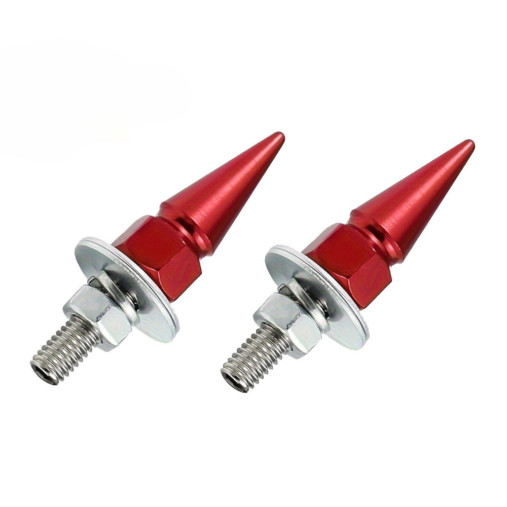 Cool Wolf-Style License Plate Bolts - Stainless Steel Screw Kit For Motorcycle & Car Tags (Bronze, 4 Pack)