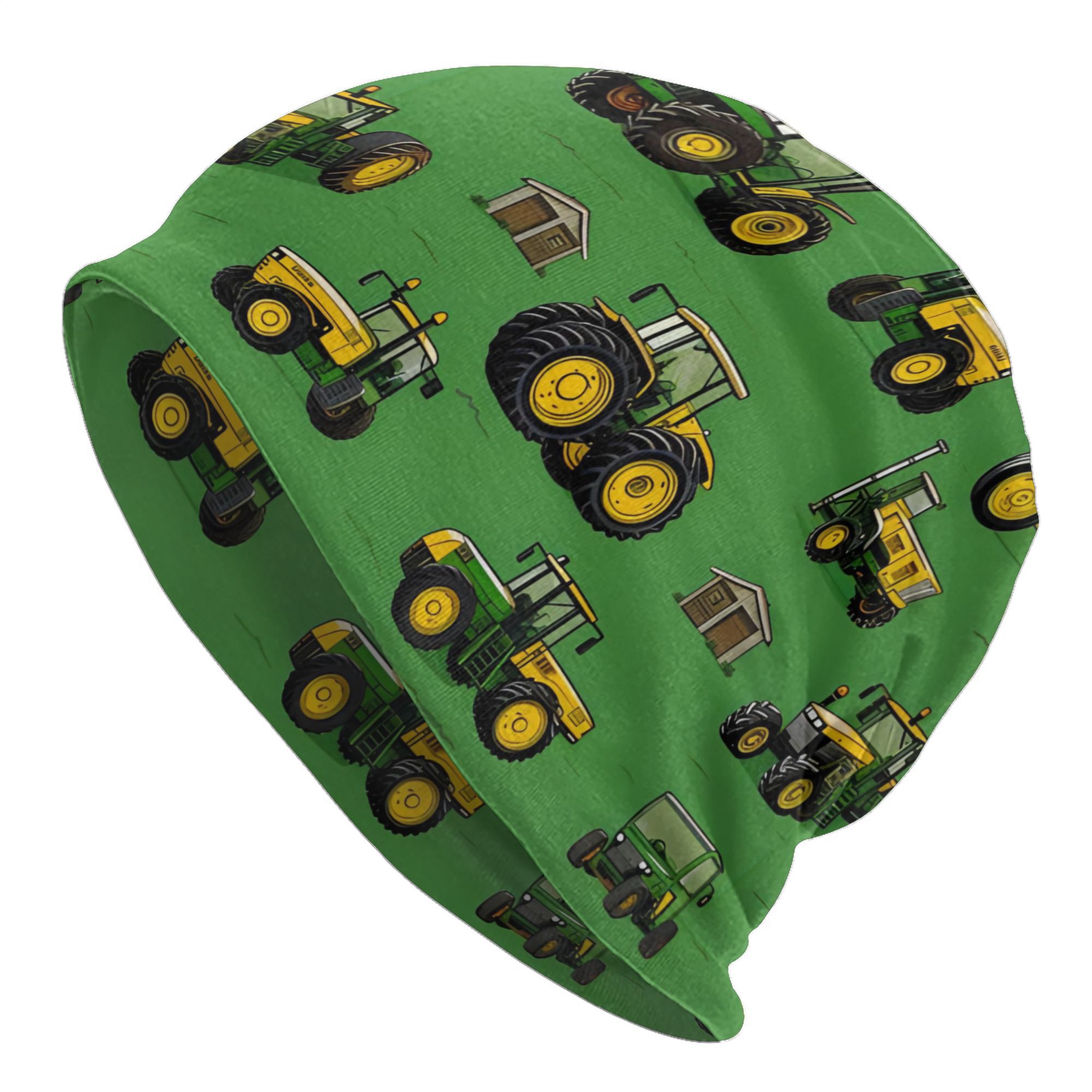 E-shop 1 Stück Traktor Design Beanie Cap, eine ausgezeichnete Geschenkidee, weiche , modische Skull Cap mit Stretch, trendige Neuheit Beanie für den