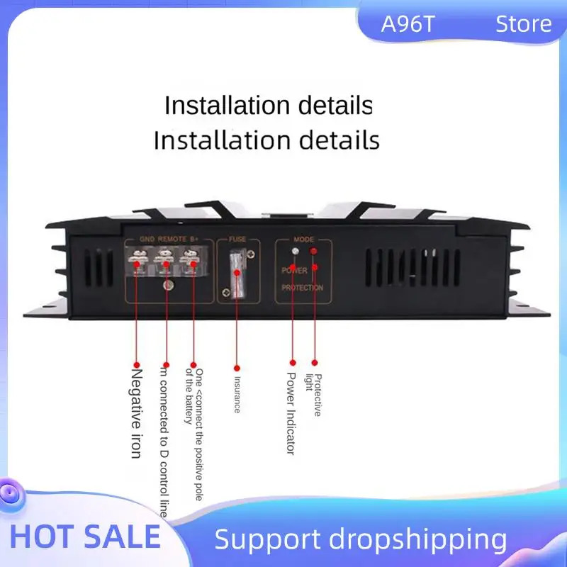 TEMU 3800w High Power Sound Amplifier 2channel 12v Amplifier Stereo Audio Receiver Parts For Audio Modification