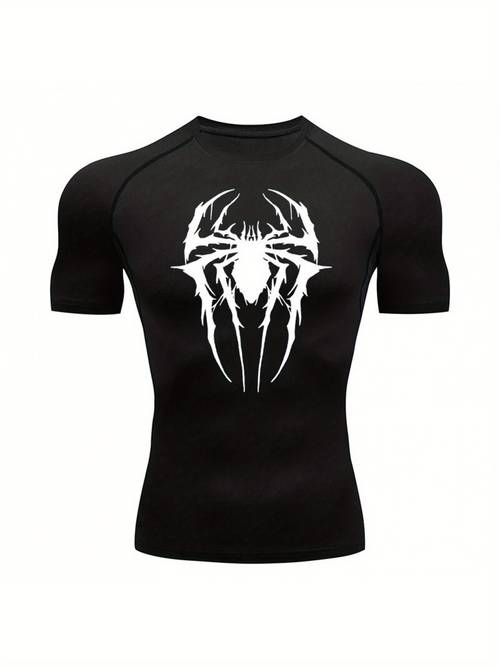 mens spider graphic short sleeve tshirt shirt cartoon