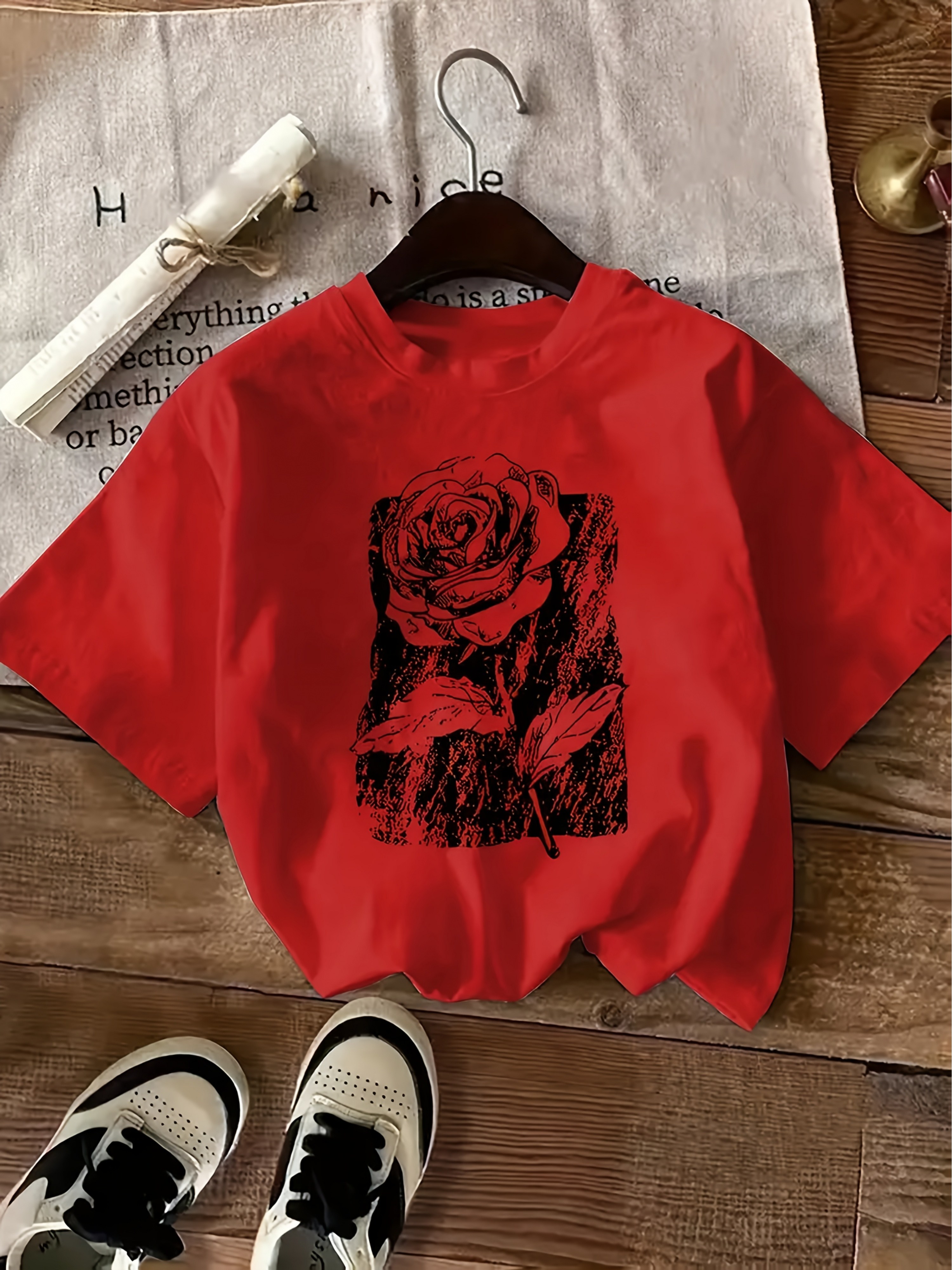 rose shirt sold on Temu United States