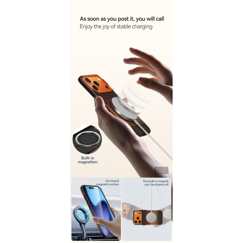 for iphone 17 pro   fiber precision hole lens protection case for iphone17pro, comfortable grip     unisex phone cover with magnetic protective shell Product details 5