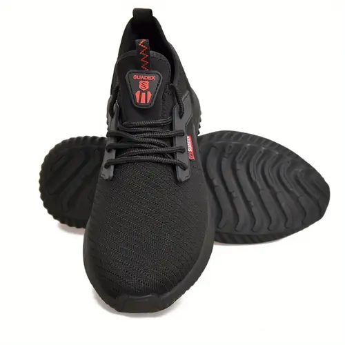 steel toe safety shoes indestructible breathable for construction mens lightweight steel toe sneakers work shoes