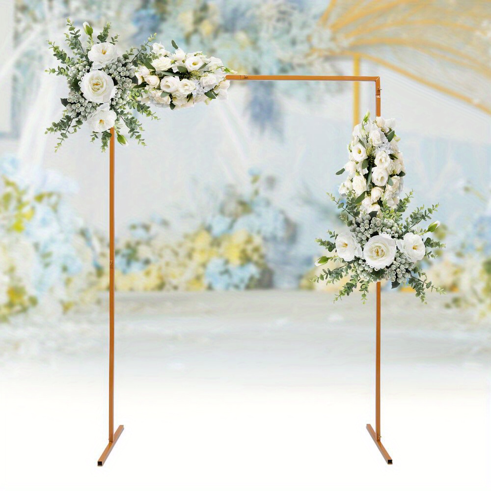 

Contemporary Metal Square Arch Frame For Wedding, Balloon Backdrop Stand Rack, Indoor & Outdoor Event Decor With Multiple Components, Event Backdrop| Decor| Structure