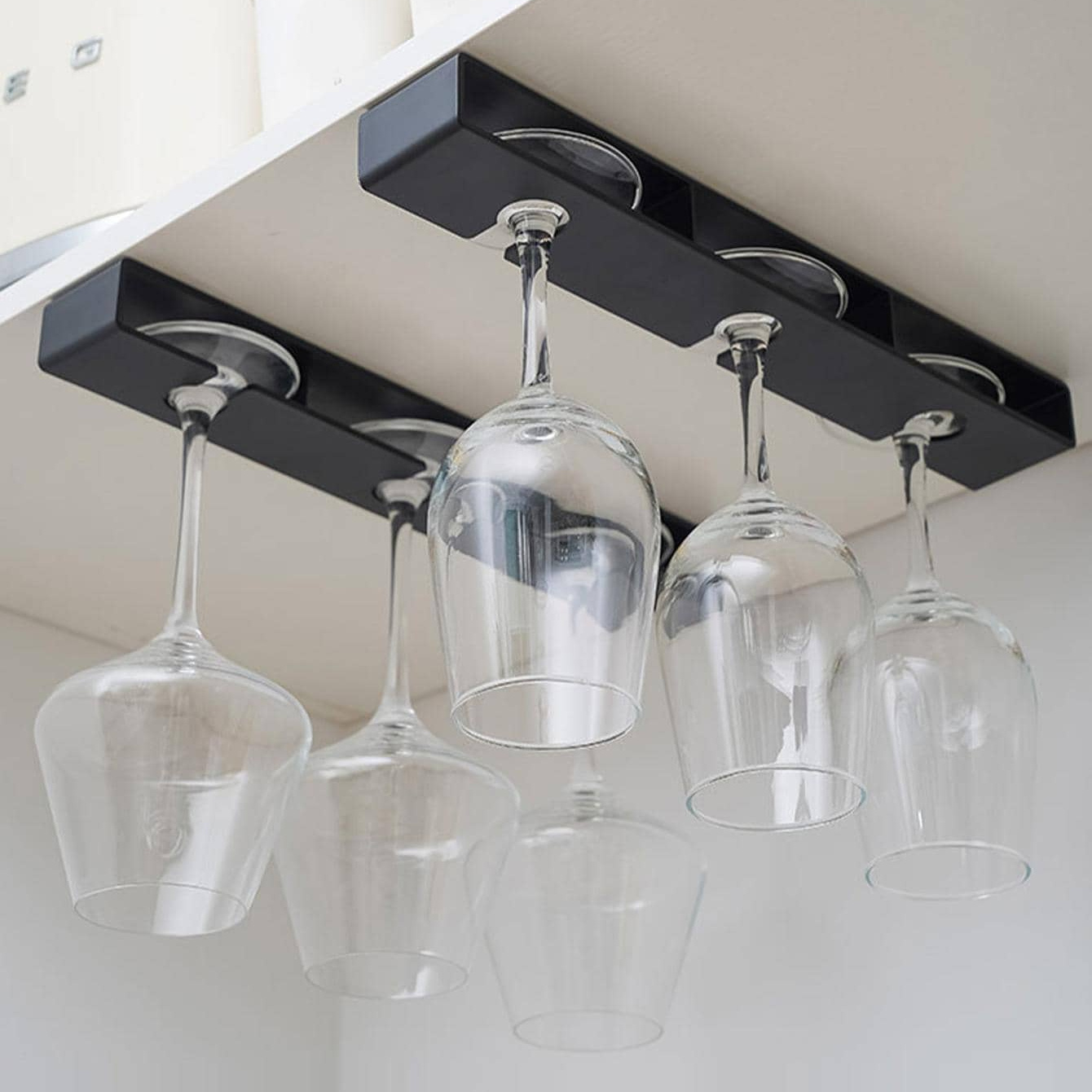 2 1pc home utility kitchen display wine red wine hanging no hole glass goblet upside down rack
