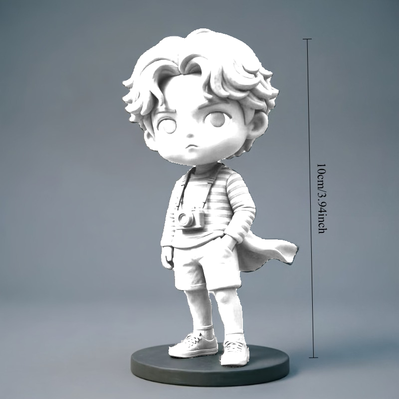 TEMU Custom Figurine - , For Personal Use, The Perfect Companion For Solo Photography. This Hand- Piece Personalized With Your Photo, Making It A Fun