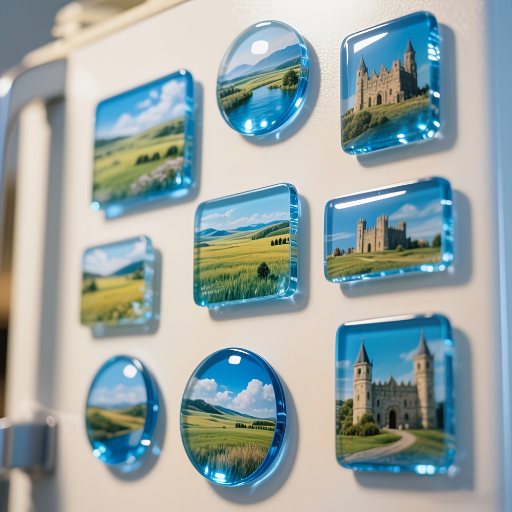 Set of 5 Personalized Commemorative Photo Magnets, Gift Idea