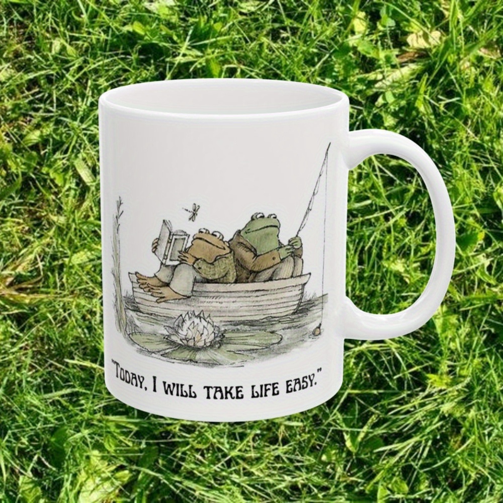 

Mug "today, I Will Take ": Cottagecore, Frog Mug, Birthday Present, Cute, Mug, Printed On 11oz For Office Gift 11oz Mug White Ceramic Mug With Double Side Print - Ideal Gift For