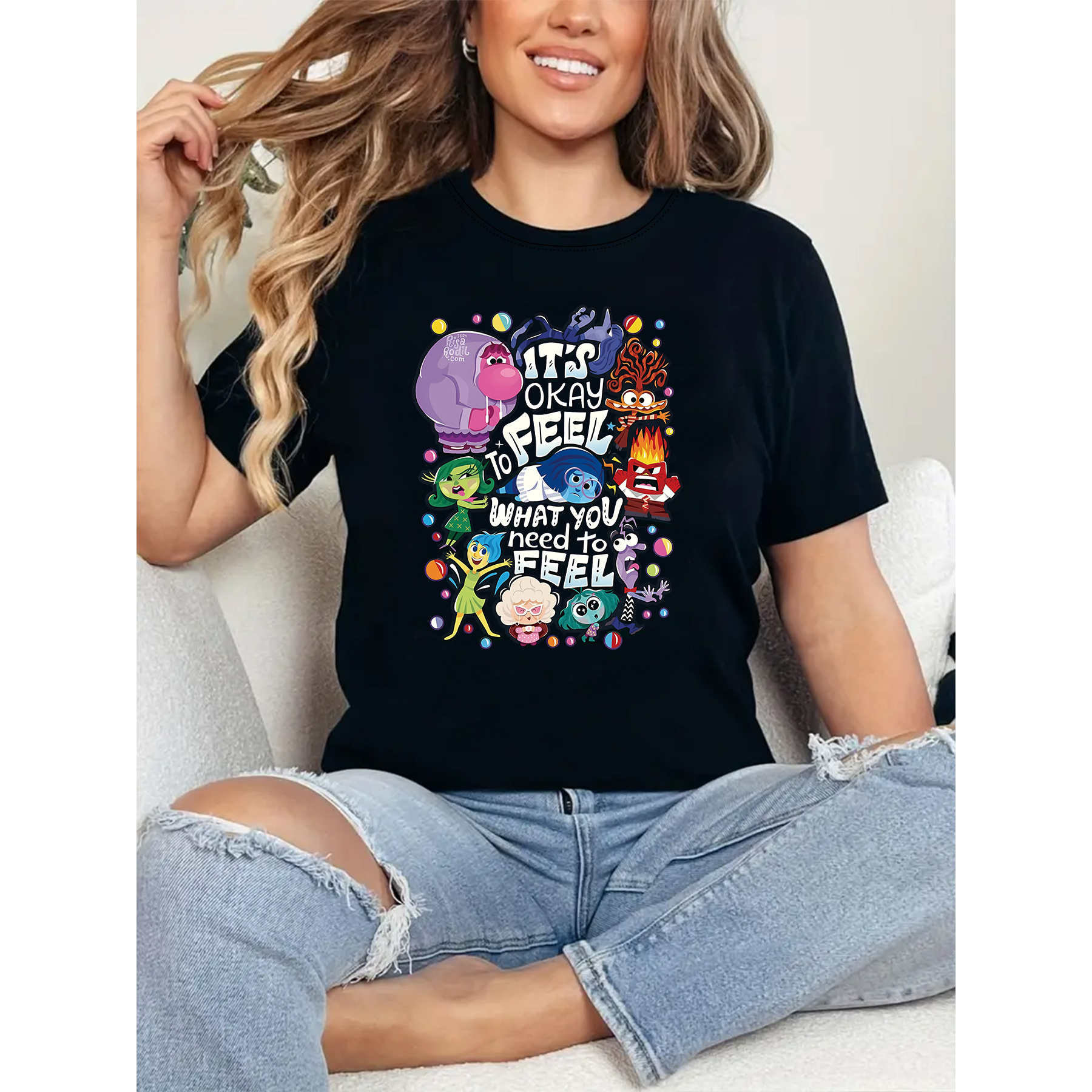 

T-shirt pour Femmes "C'est Bon Ce Que Tu " - Col Rond et Manches Courtes Décontractées, Mélange de Polyester , Coupe Régulière, Imprimé Anime Coloré, Confort Toutes