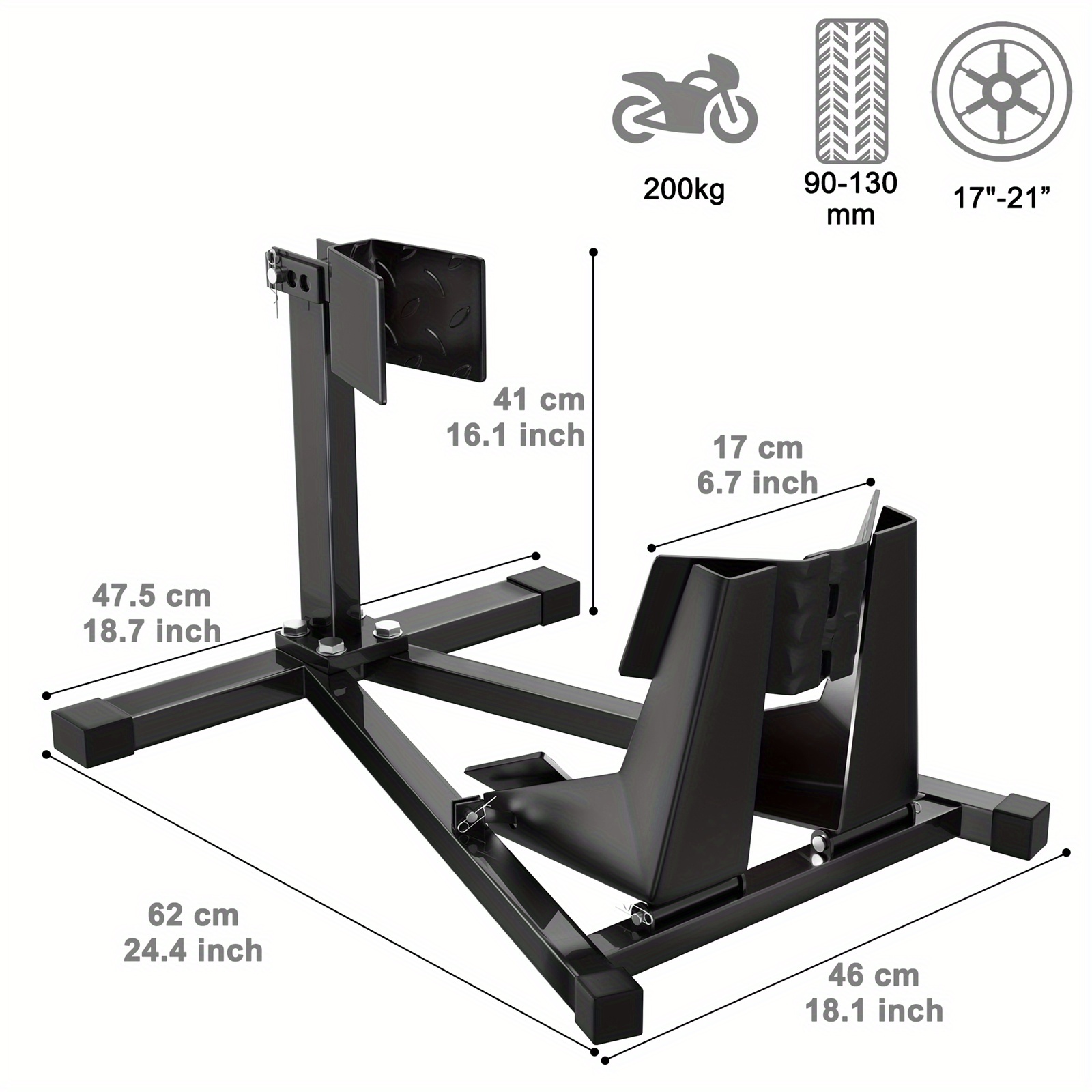 Bicycle Accessories Bicycle Storage Adjustable Racks Bicycle Racks Motorcycle Racks Front Wheel Assembly Racks Transport Racks Repair Racks Front Wheel Racks Steel