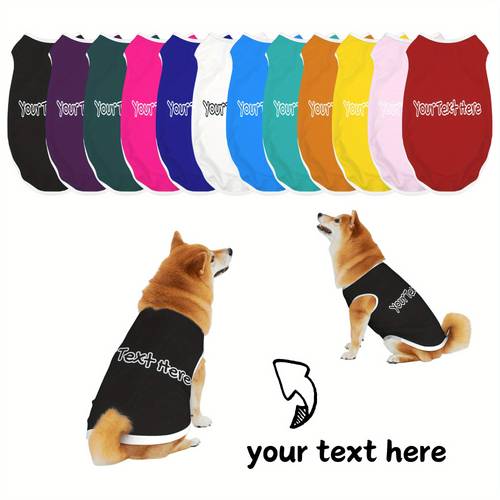 customized pet dog vest t shirt cat clothes pet clothes