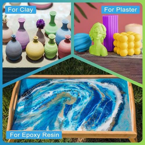 5 colors 30ml pigment iron oxide pigment powder dye color pigment for clay plaster coloring powder 5 colors