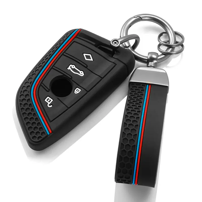 Finest-Folia - Coque En Silicone - Pour Clé De Voiture À 3 Boutons Finest-Folia - Coque En Silicone - Pour Clé De Voiture À 3 Boutons