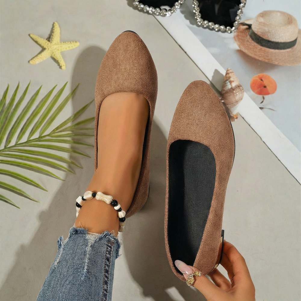TEMU Ladies' Flats For The Workplace, Perfect For A Stylish Look. And Autumn Flats Are Essential For Wear, Meetings, And Shopping, And Pair Well With