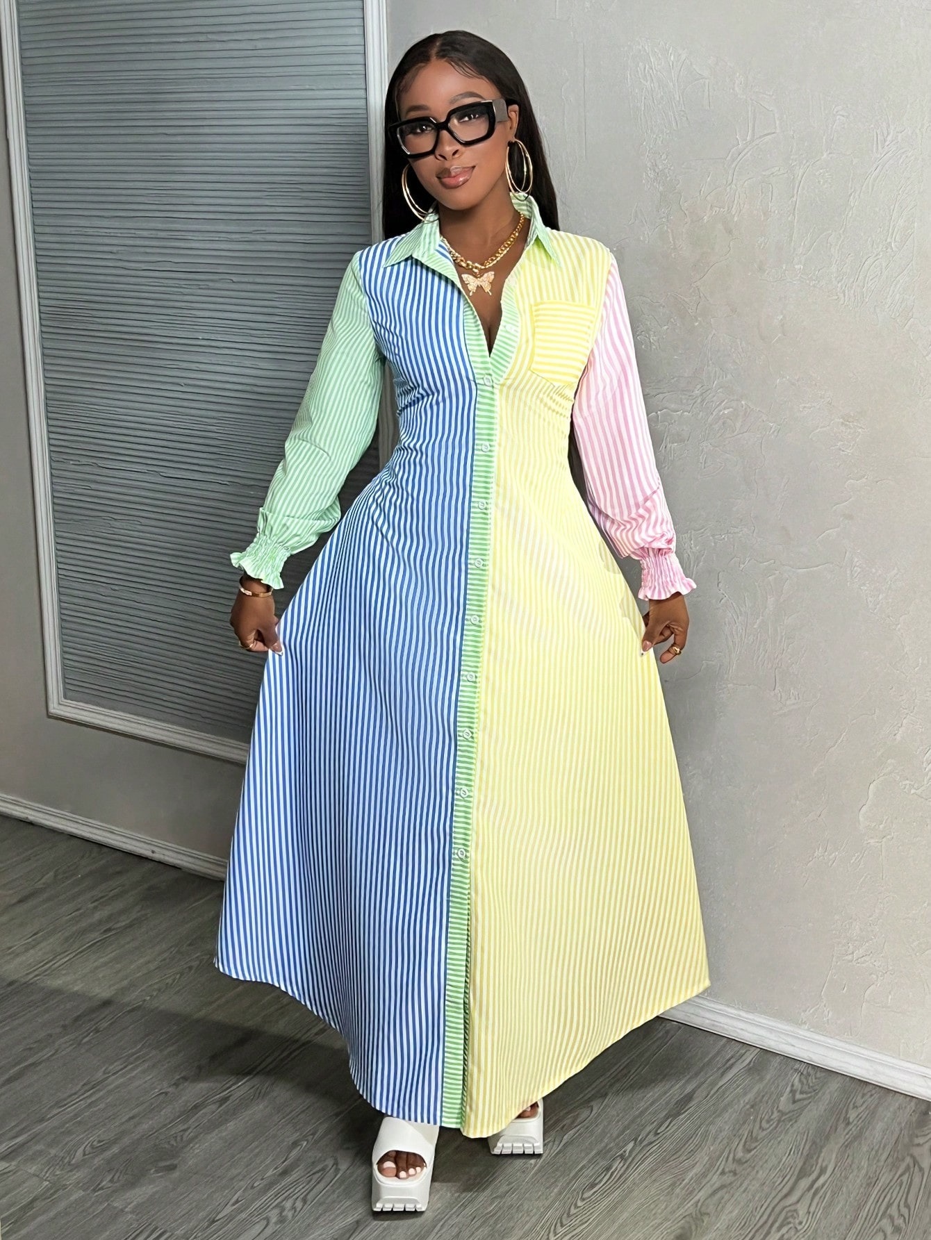 long sleeve spring dresses for women sold on Temu United States
