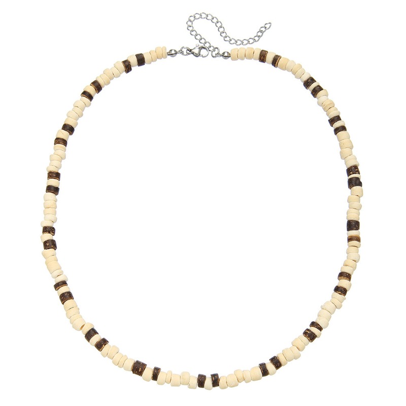 TEMU Bohemian Natural Stone Beaded Necklace Irregular Minimalist Clavicle Chain