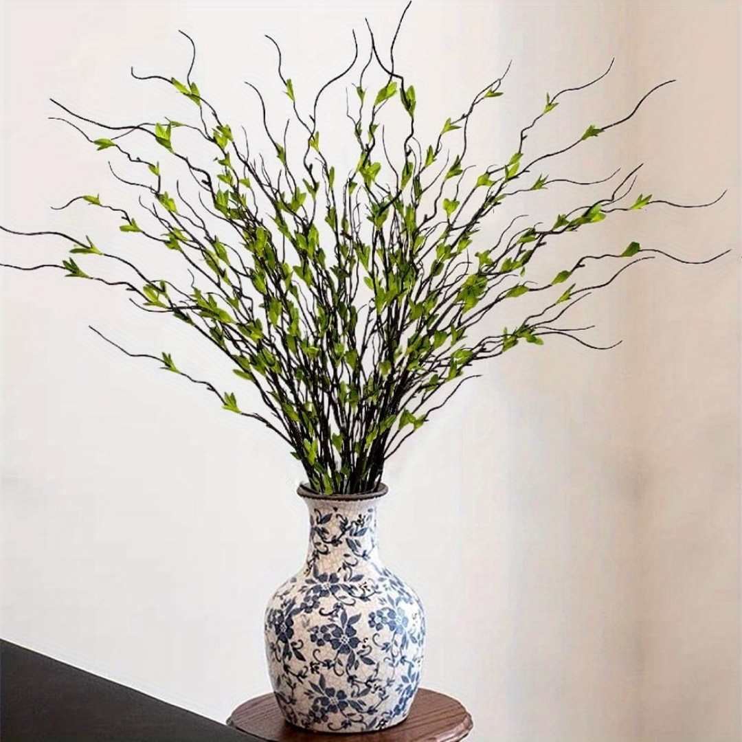 Image of Set Of 10 Willow Branches, Each 35 Inches Long, Perfect For Decorations At For Home Or Weddings, Ideal For Garden Centerpieces