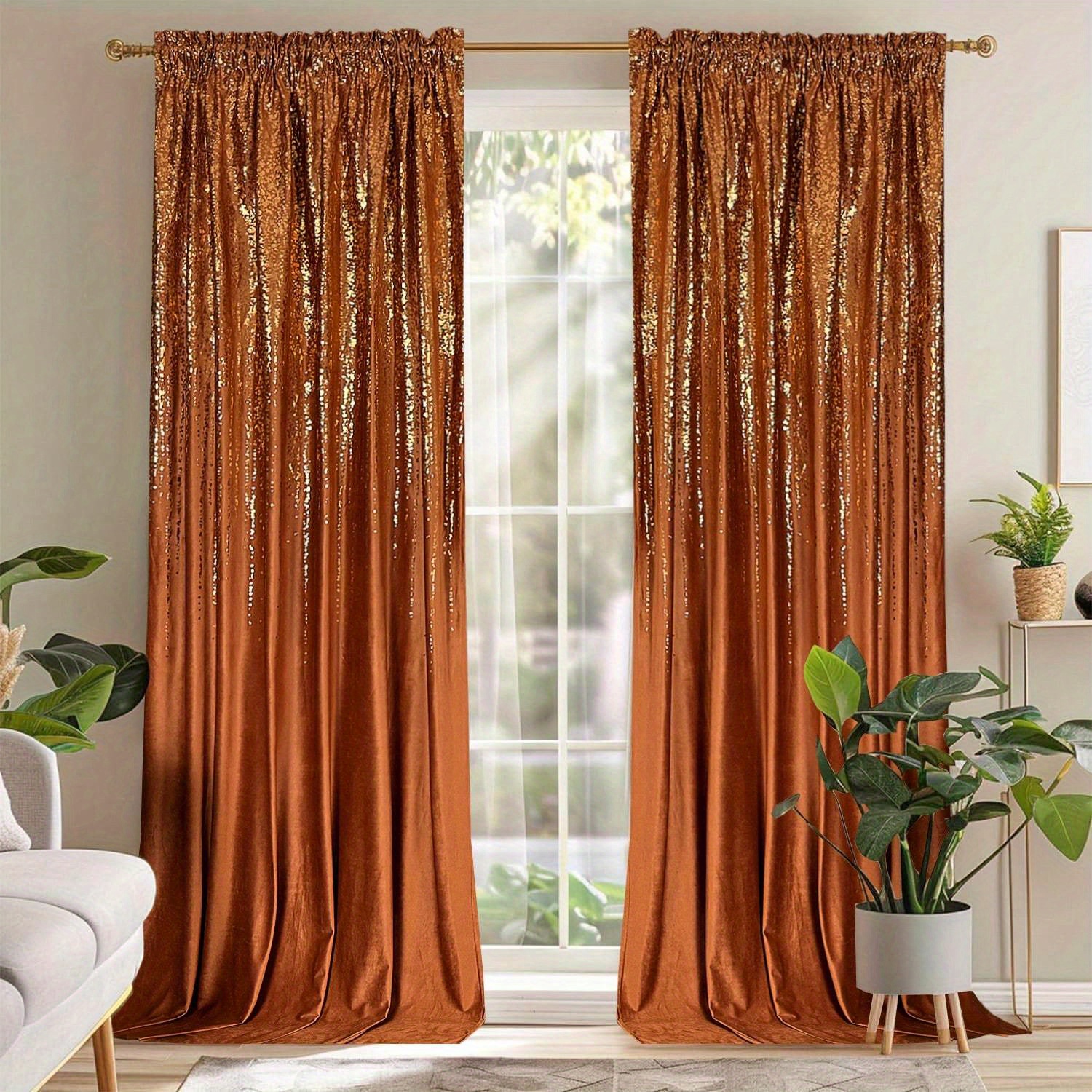 högkvalitativa lyxiga gardiner dekorerade - Temu Sweden