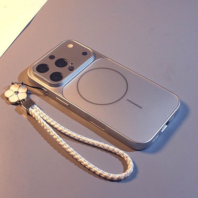 TEMU Étui téléphone : Passage instantané à l'étui Apple 17 Pro compatible avec les modèles iPhone 16/15/14/13 Pro Max, étui acrylique magnétique uni