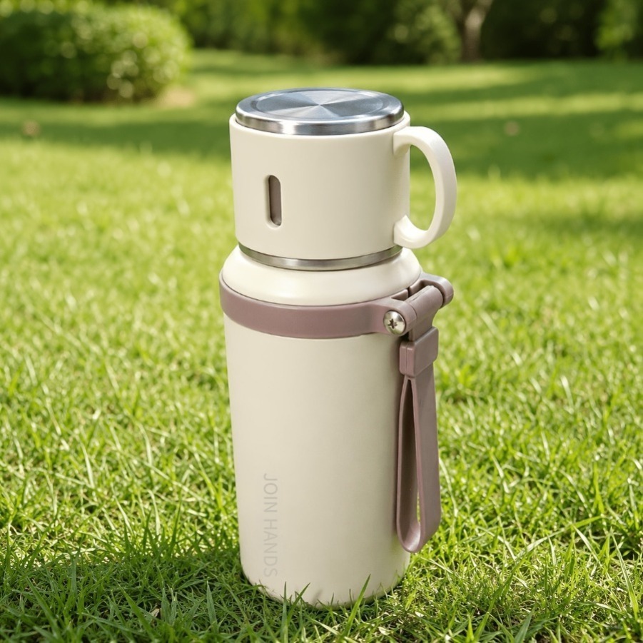 TEMU 27oz/20oz Dual Capacity Stainless Steel Water Bottle, 316 Food Grade Material, Insulated Portable Leak-proof Cup, Long-lasting Temperature Lock