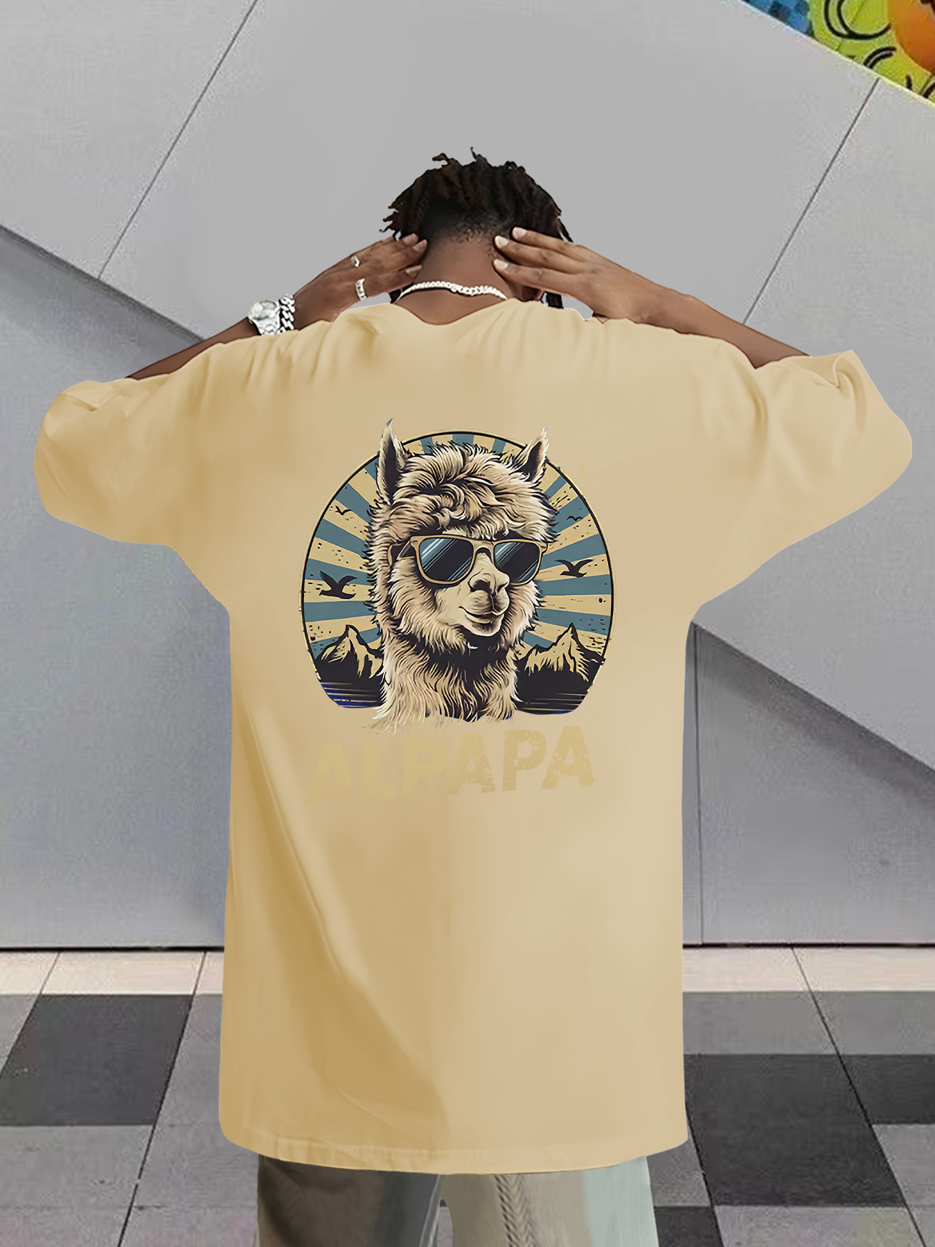 heren zomer t shirt met korte mouwen en trendy alpaca - Temu Netherlands, image size:800x1067