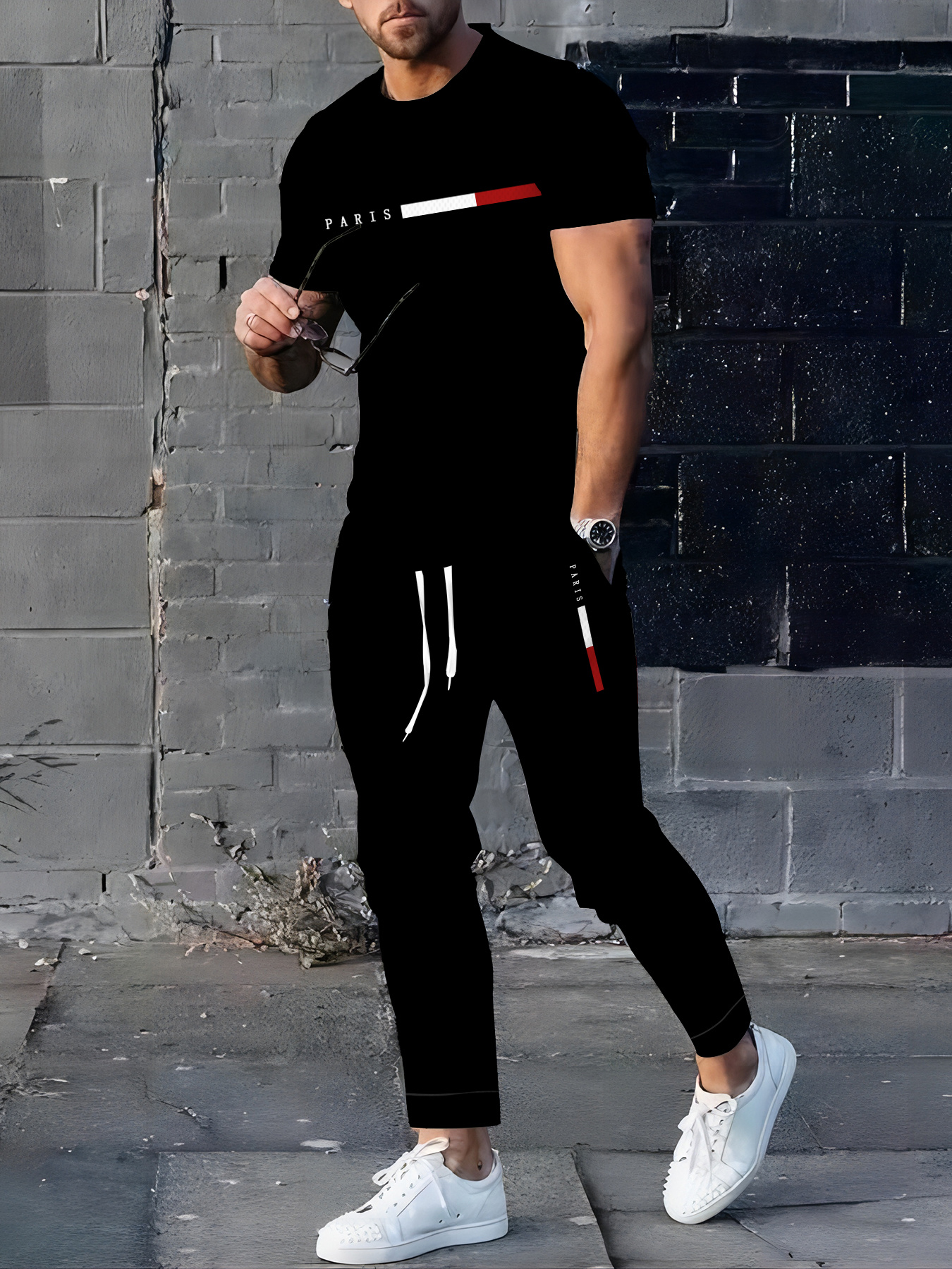 ensemble sport homme à manches courtes et pantalon long ensemble sport homme à manches courtes et pantalon long