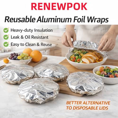45 pièces (par boîte) caches-aliments robustes en aluminium - caches-aliments réutilisables en aluminium extensible de qualité alimentaire, -poussière et conservant la - caches-aliments en aluminium épaissis et améliorés - caches élastiques épaissis, adaptés aux , assiettes, plats, à