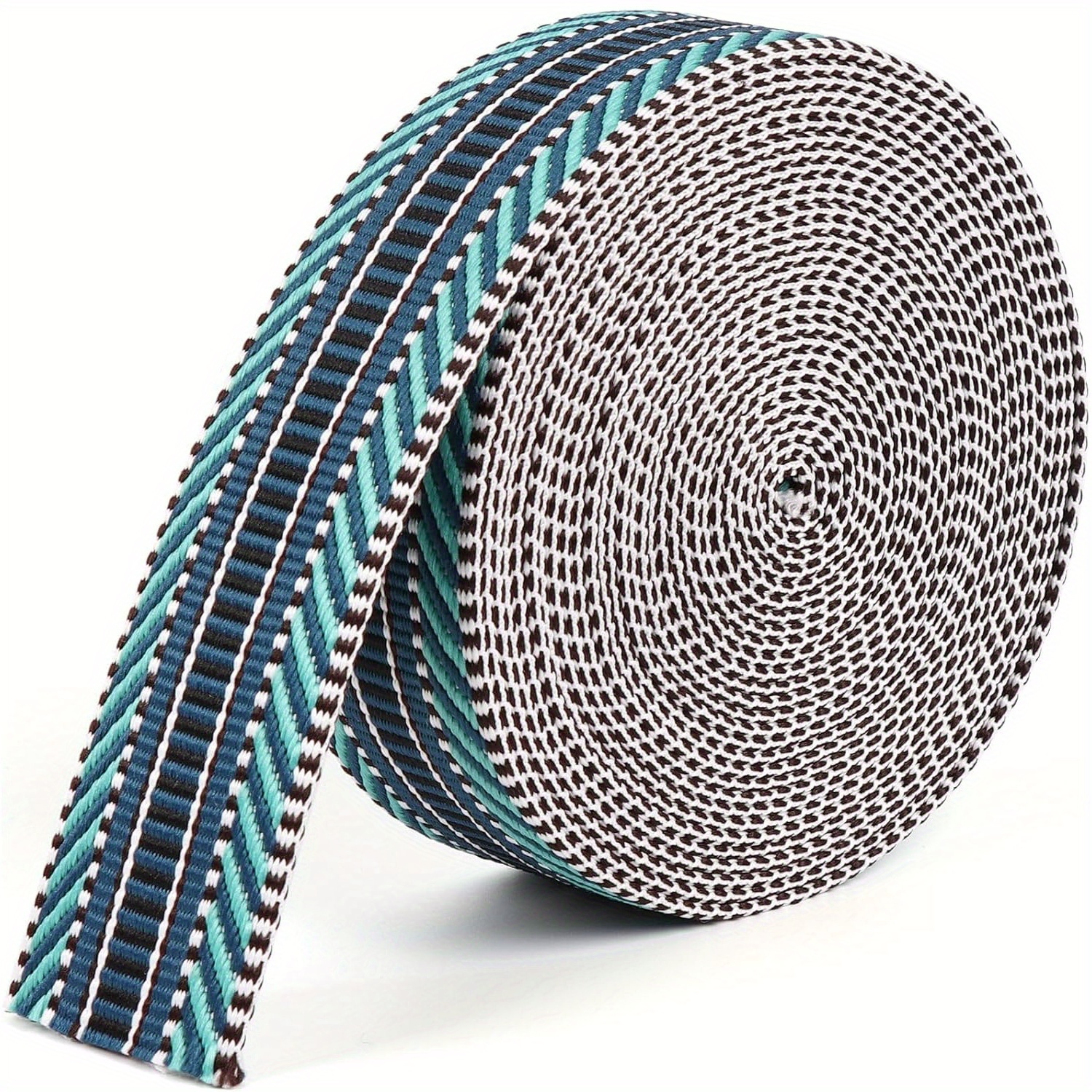 5-code Colorful Striped Woven Tape With Ethnic Style For Bags, Shoulder Straps, And Clothing Decoration, Wallet Making, Diy Wallet Making