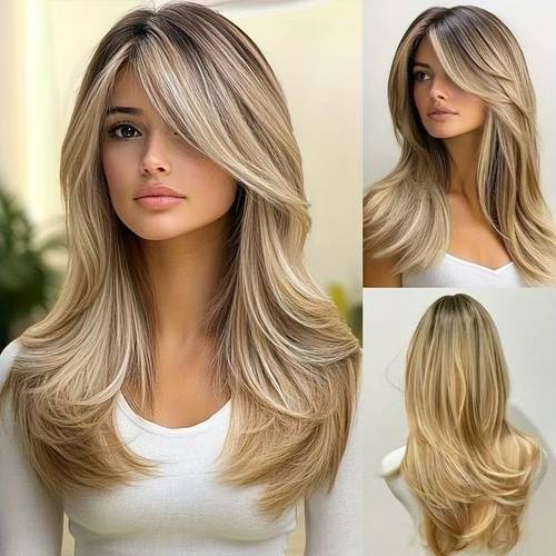 a 20inch womens costume wig featuring a fashionable red middle parted wolf tail short straight hairstyle suitable for daily wear parties halloween christmas and costume events