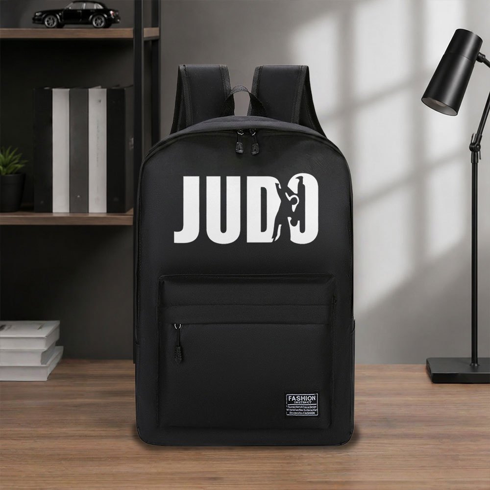 TEMU 1pc Trendy Judo Backpack Men's Backpack Fashionable All-match Daily Commuting Bag Lightweight Short-distance Business Travel Backpack Worker