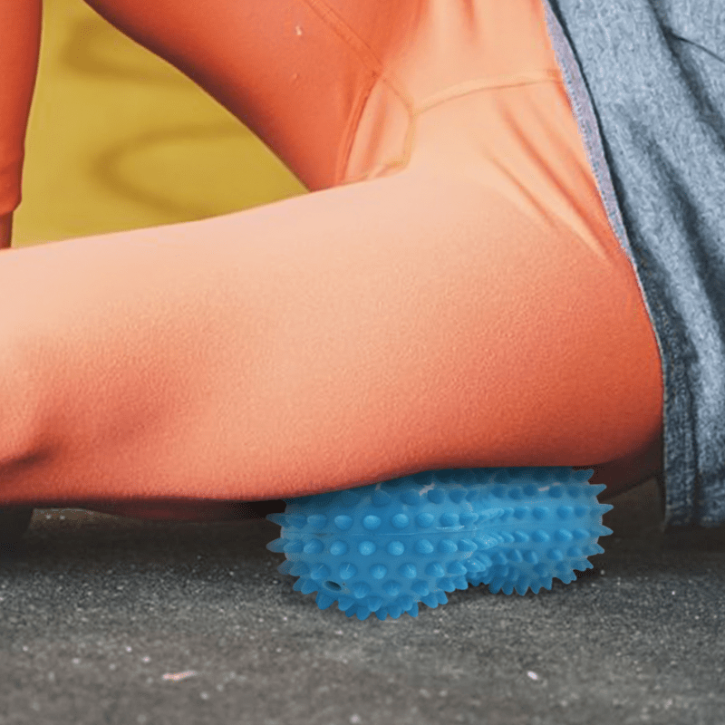 peanut shaped yoga massage ball for deep tissue massage muscle relaxation of shoulders neck and back muscle neck tension essential yoga ball fitness Product details 1