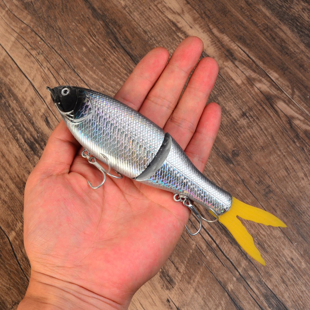 TEMU Leurre crayon multi-articulés 1 pièce pour la pêche de surface, la pêche en mer à longue distance et la pêche au bar