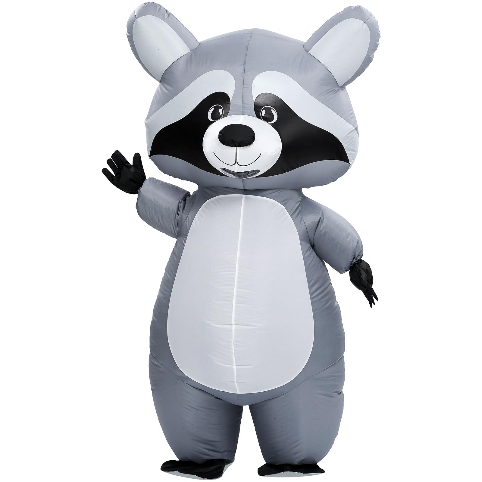 TEMU Inflatable Raccoon Costume For Women Men Adult Cosplay Party Inflatable Full Body Raccoon Costume Fancy Funny Blow Up Costumes Halloween