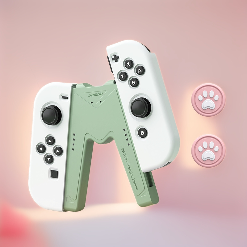 

Charging Grip For Switch/switch Oled Joy Con, Case, With 2 Joystick Caps, Charge And Play, Storage, Accessories, Gaming , Abs Material, Storing Items, Cost-effective, Drop-proof, Anti-slip