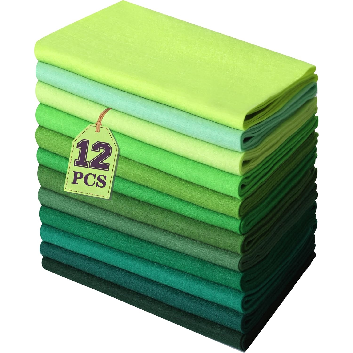 TEMU 12 Rouleaux de Feutre Doux de 8 x 20 pouces d'épaisseur de 1,6 mm - 12 Couleurs Morandi Assorties pour l'Artisanat, la Couture, le Patchwork et