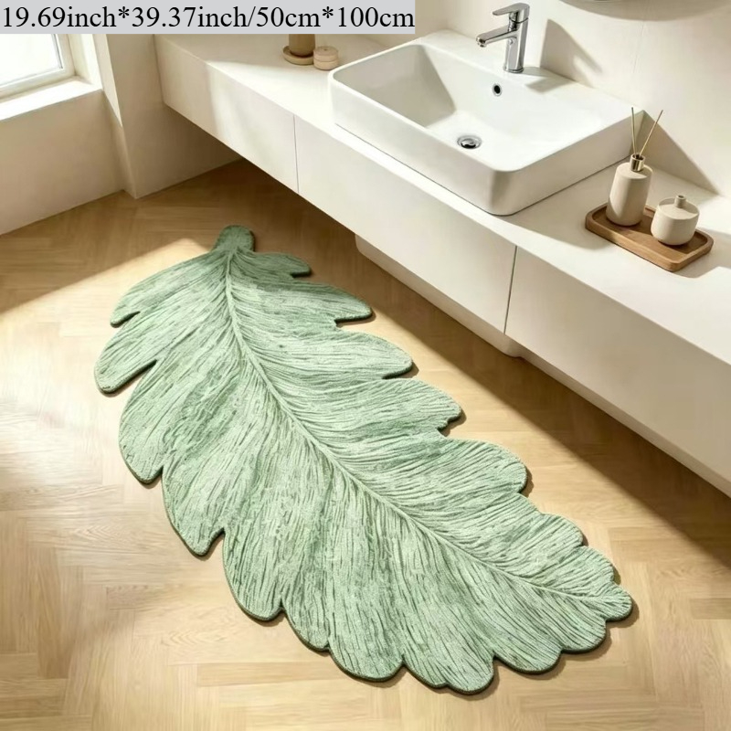TEMU 1pc Shaped Irregular Carpet Mat, Pastoral Style Decorative Rug, Home Decor Carpet, Bedroom Decoration, Bedside Rug, Foldable, Easy To Care And